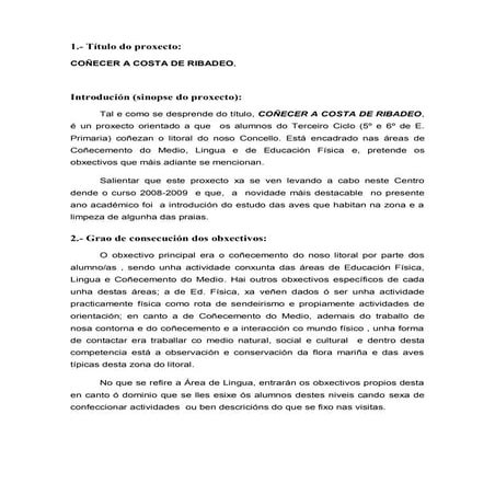 Memoria plan proxecta. final