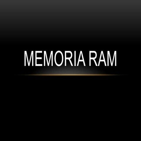 MEMORIA RAM