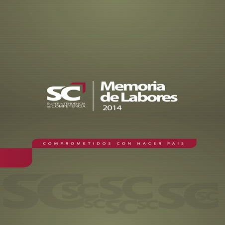 Memoria de Labores 2014