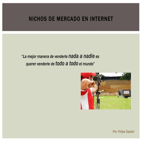 Nichos de Mercado en Internet 