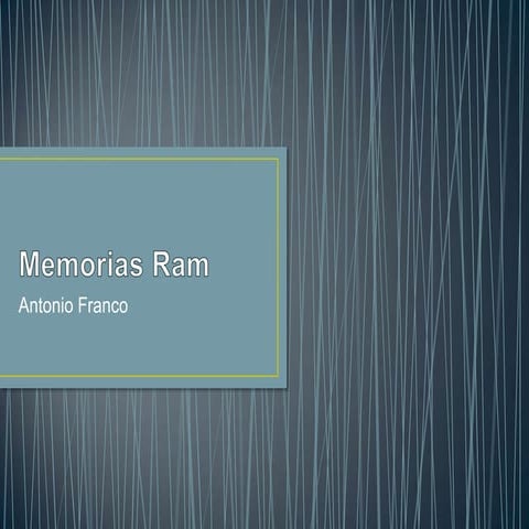 Memorias ram