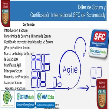 Memorias taller de Scrum Ceipa 