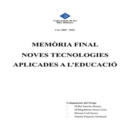 Memoria tic final