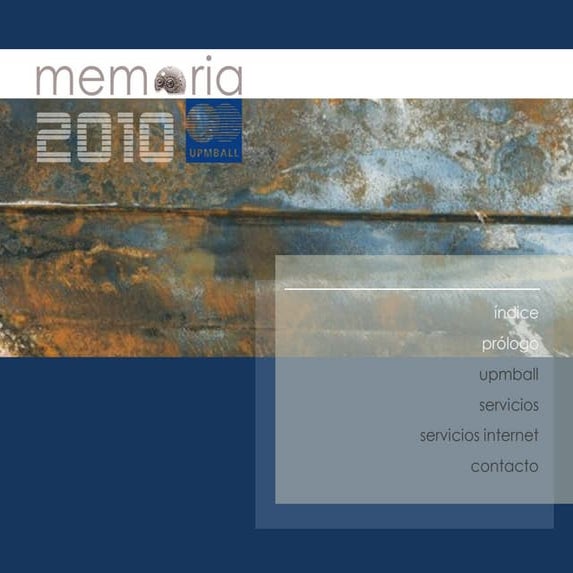 Memoria de UPMBALL 2010