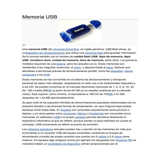 Memoria usb