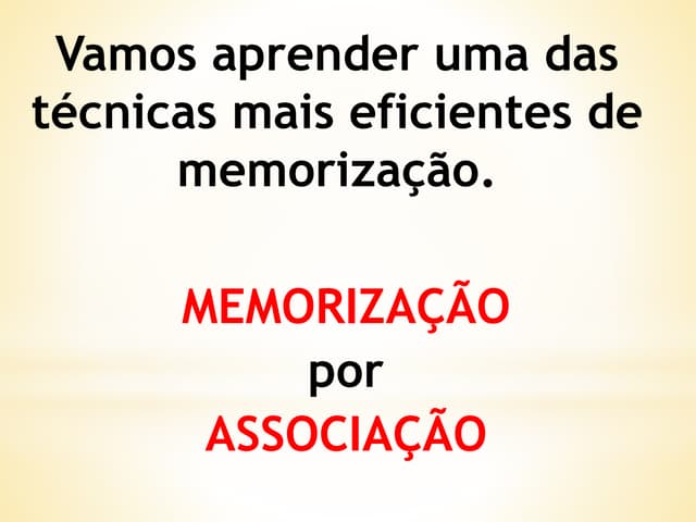 Memorização por associação