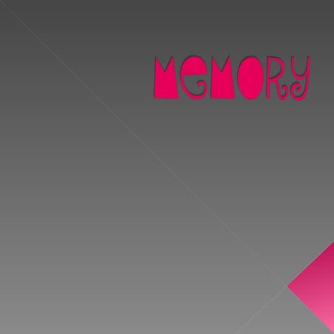 Memory | PPT