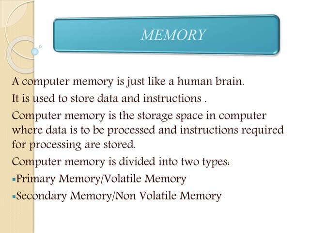 Memory / Storage Devices
