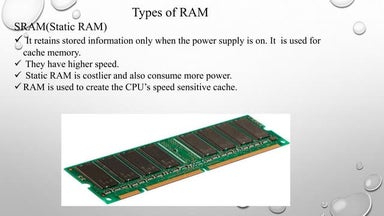 Dynamic Ram And Static Ram
