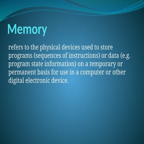 Memory in Computer Systems Servicing.pptx