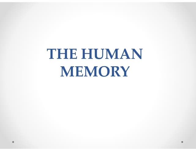 memory and learning psychology & associations