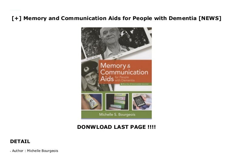 Memory and Communication Aids for People with Dementia [NEWS]