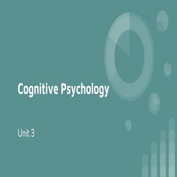 Memory - Cognitive Psychology .pptx