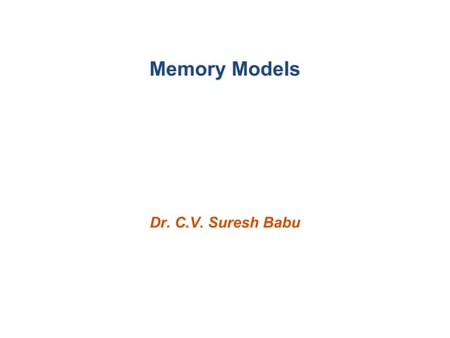 Memory models