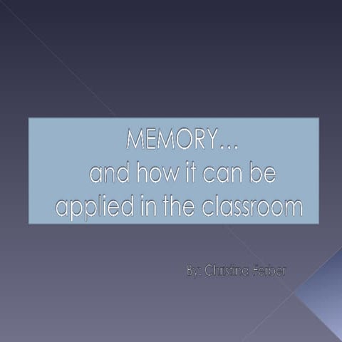 Memory Presentation