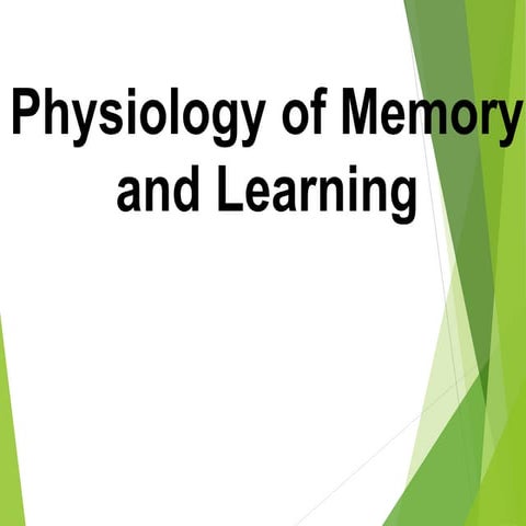 Memory and learning
