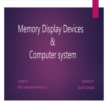 Memory display devices