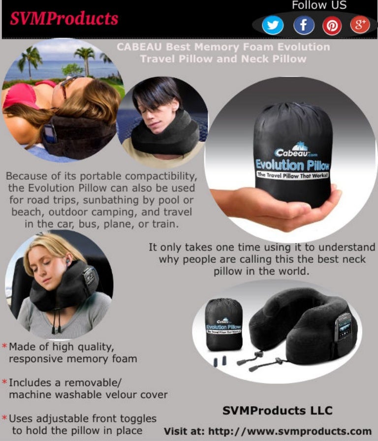 memory foam evolution travel pillow