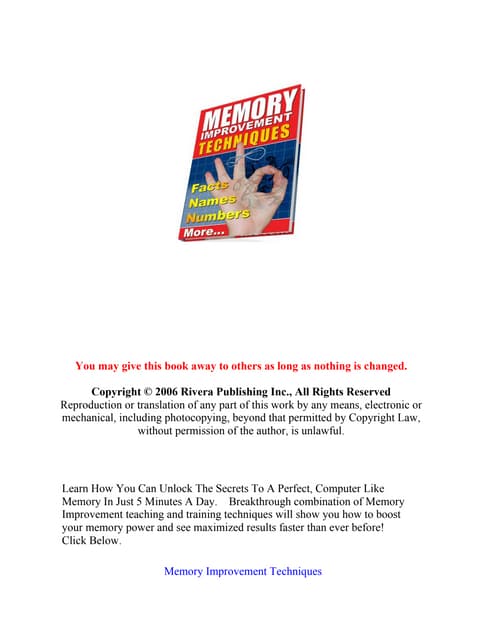 Memory improvement