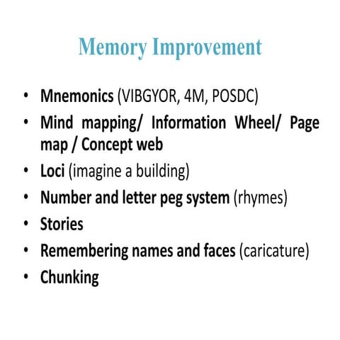 Memory Improve Methods_ Case Study method