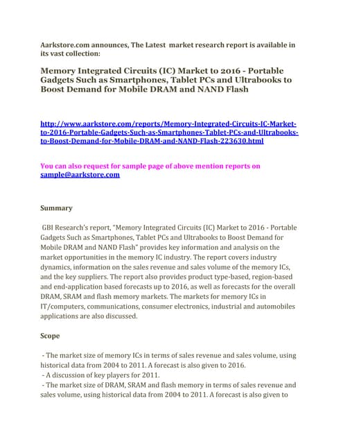 Memory integrated circuits (ic) mar...