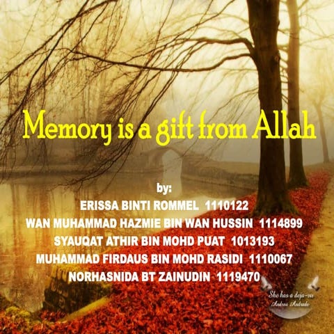 Memory is a gift from Allah