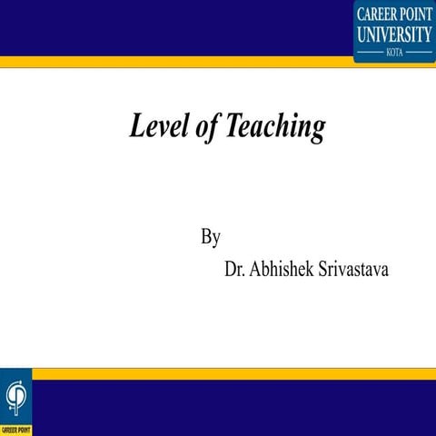 Memory level of teaching | PPT