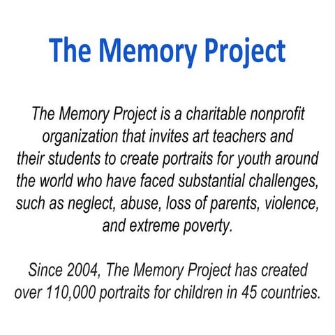 Memory project caea conference