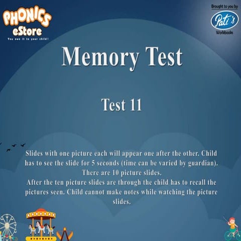 Marrs Preschool Bee - Memory Tests - A - Study material for Oral round ...