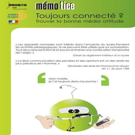 MémoTICE "Toujours connecté ?" version 4 pages