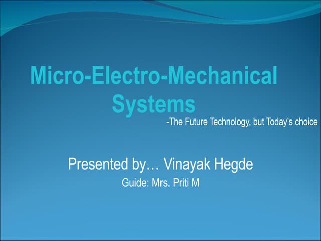 Mems (Detail Presentation)