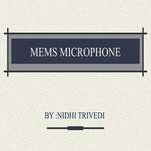 Mems microphone