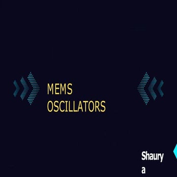 Mems Oscillators Is For Gday 1 1 Pptx