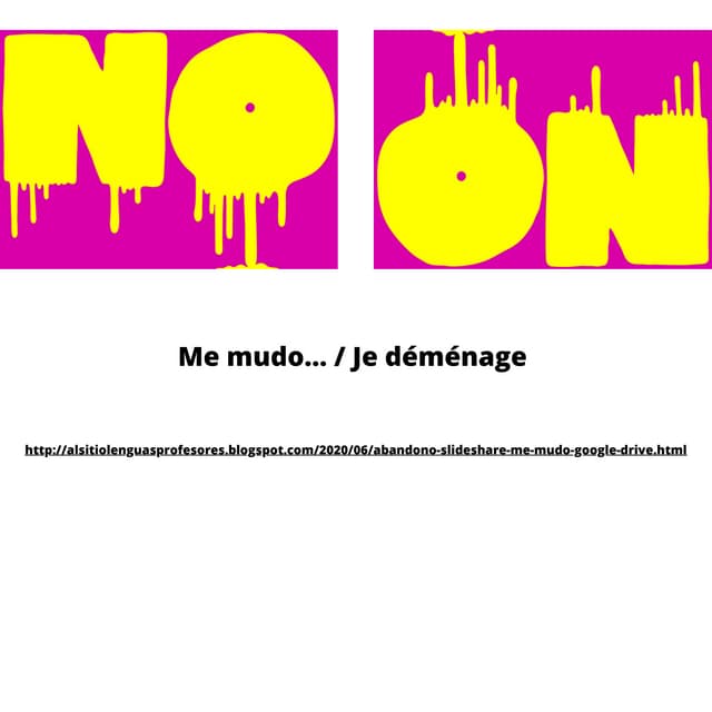 Me mudo... Je déménage...