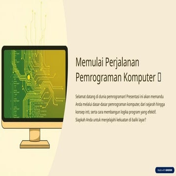 Materi Algoritma dan Pemrograman kelas 9 SMP/MTs | PPTX