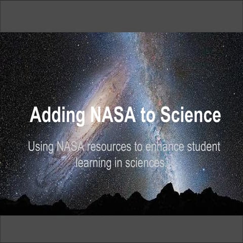 EDIM510 NASA Science Resources