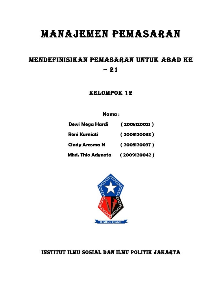 Mendefinisikan Pemasar Untuk Abad Ke