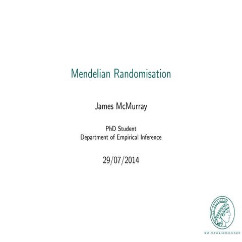 Mendelian Randomisation