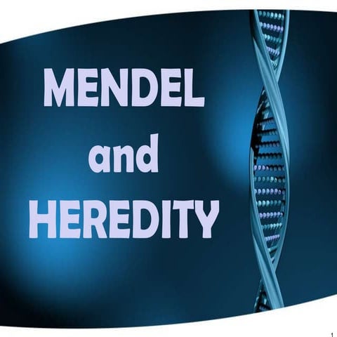 Mendel and Heredity