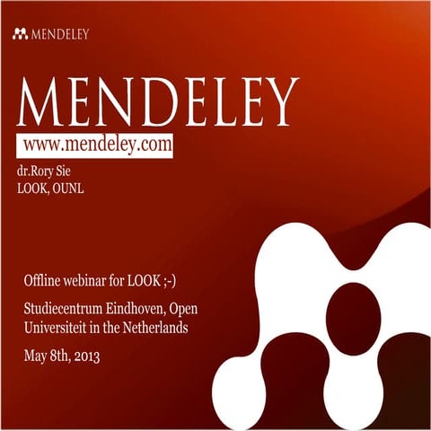 Mendeley introductie