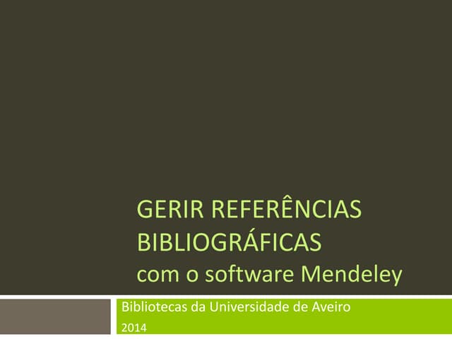 Mendeley 2014 2015