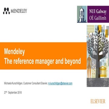 Mendeley Introduction NUI Galway 