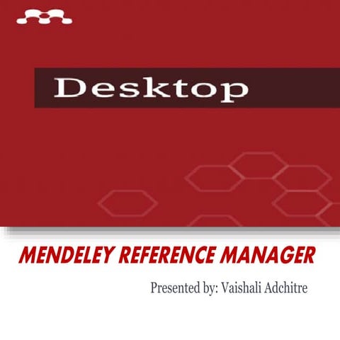 Mendeley Reference Software