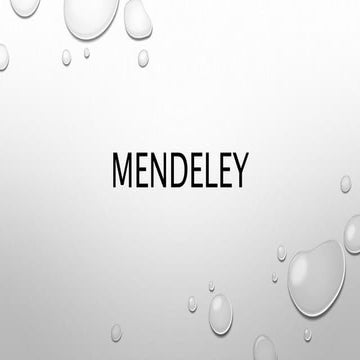 Mendeley 