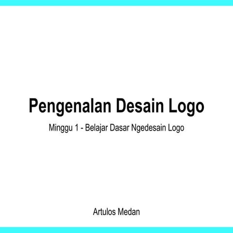 Mendesain logo