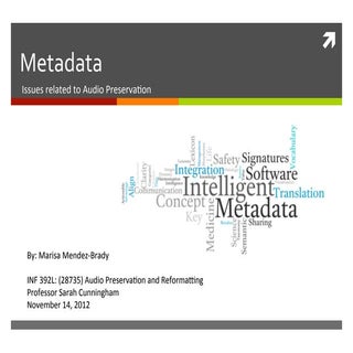 Metadata Schema's 