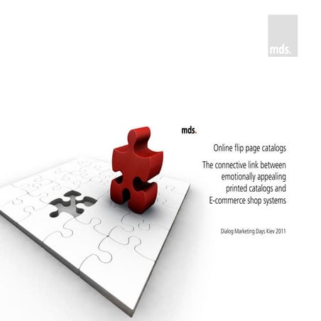 Он-лайн каталог – связующее звено между эмоционально оформленным печатным кат...