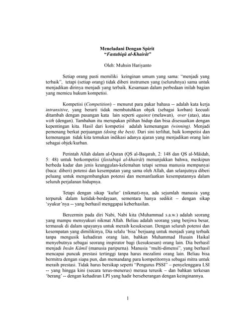 Teks Pidato Fastabiqul Khoirot Terbaru Kumpulan Referensi Teks Pidato