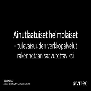 Menestyvät järjestöt 2020: Tulevaisuuden verkkopalvelut rakennetaan saavutett...