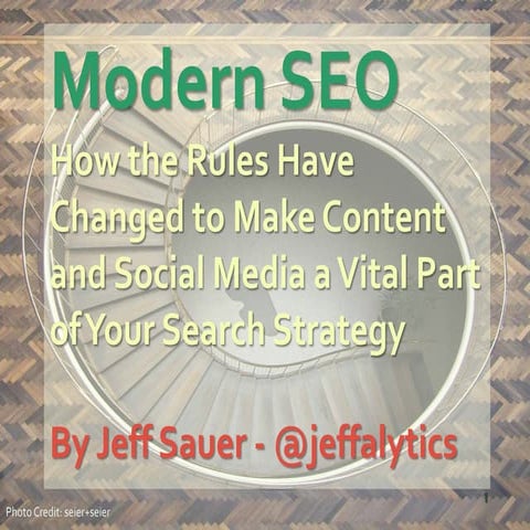 Modern SEO is All About Content, Social Media a